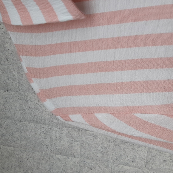 Chico's Blouse with Pink and White Stripes - Picture 3 of 7
